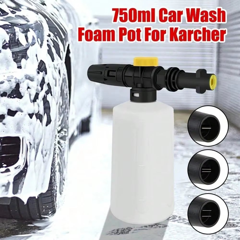 750ML Snow Foam Lance for Karcher K2 K3 K4 K5 K6 K7 Car Pressure Washers Soap Foam Generator with Adjustable Sprayer Nozzle